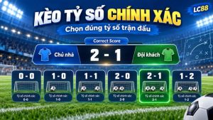 Kèo Tỷ Số Chính Xác LC88 – Cách Đọc Correct Score