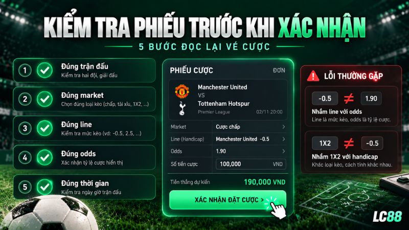 Cách kiểm tra phiếu trước khi xác nhận
